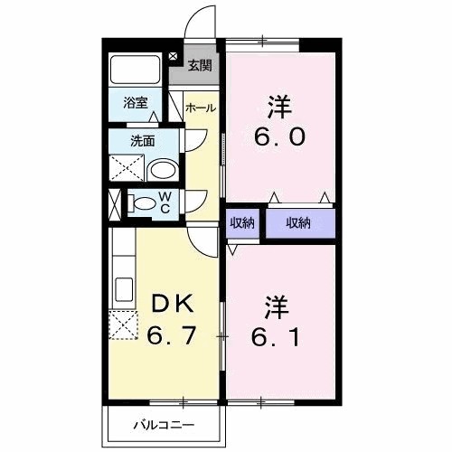 アヴニュ・カーサ 間取り図