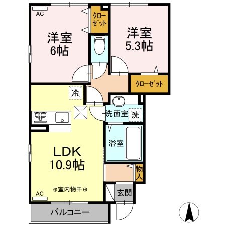 ハーベスト・ムーンⅠ 間取り図