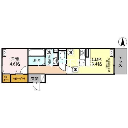 D-ROOM昭和町 間取り図