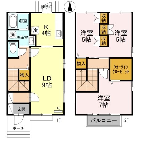 烏畔館 間取り図