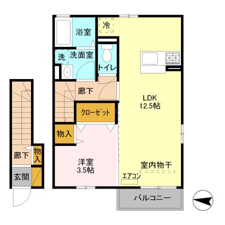 クレスト駒形 間取り図