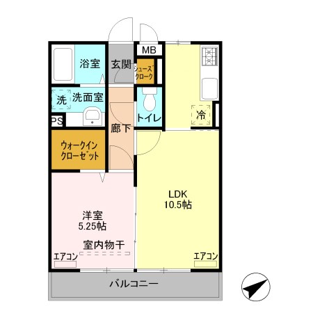 ハイグレードみずほ野 間取り図