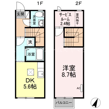 リビオンH＆M   間取り図