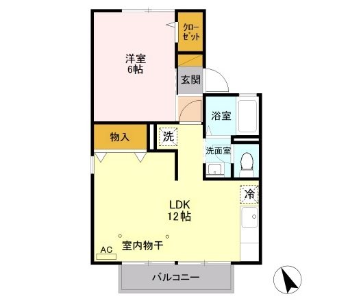 ラ・ブランシェB 間取り図