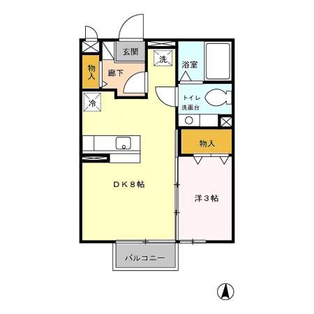 グリーンハイムA・B 間取り図