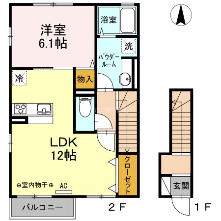 フォンティーヌOZ　Ⅱ 間取り図