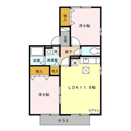 CosmosⅡ 間取り図