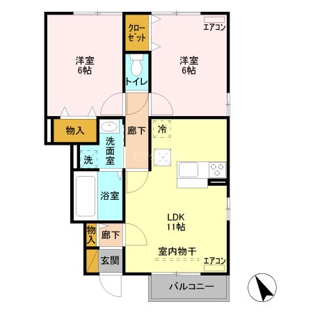 オペラハウス野中 間取り図