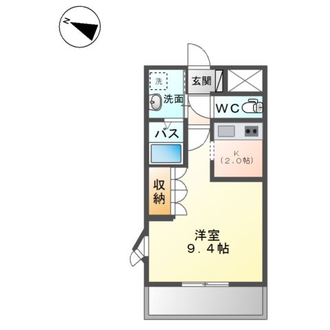 ウイング　ベル 間取り図