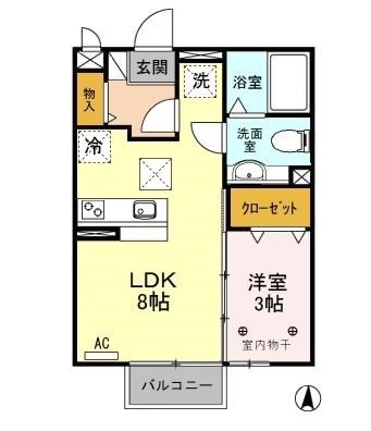 グリーンハイムA・B 間取り図