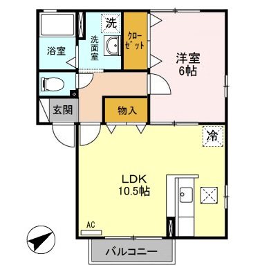 ウィルモアＡ 間取り図