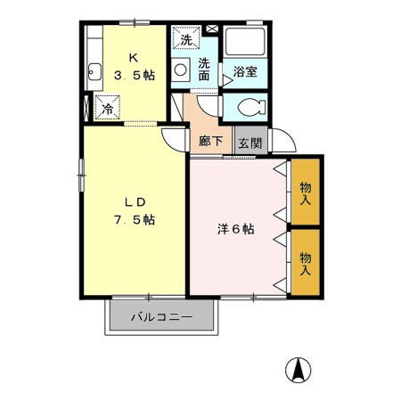 高崎グリーンハイツⅤ　 間取り図