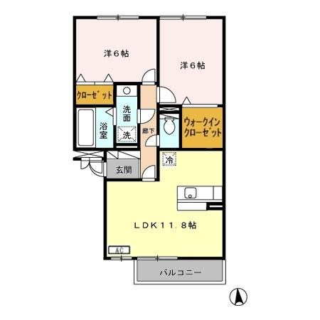 リバーサイド・Ｋ  間取り図