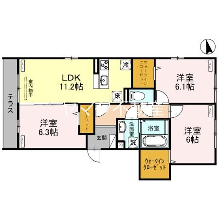 セラヴィ南町 間取り図