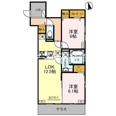 セラヴィ南町 間取り図