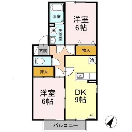 リビングタウン西浦Ａ・Ｂ・Ｃ・Ｄ・Ｅ 間取り図