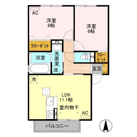 セゾン　ド　ルミエール 間取り図