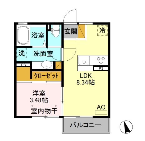エタルナ倉賀野Ⅱ 間取り図