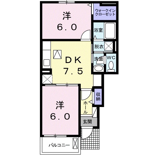 ポラリス９号館 間取り図