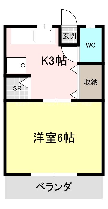 レトア中村C 間取り図