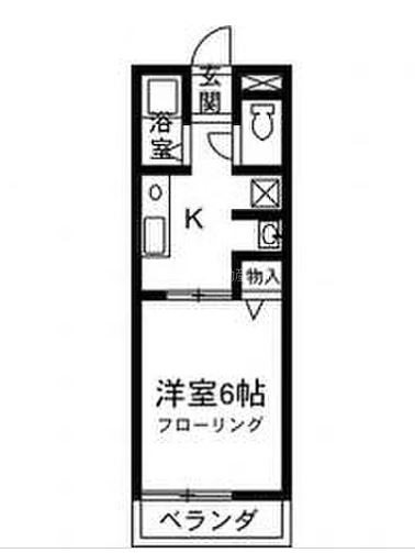 レトア中村B 間取り図