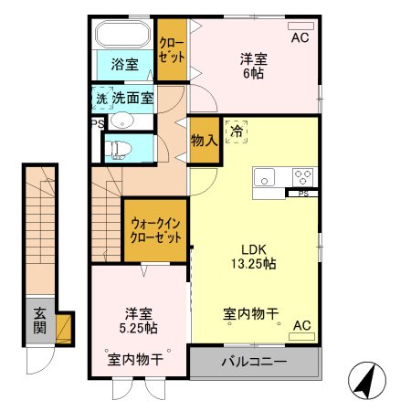 カーサカメリア 間取り図