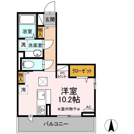 ヴィラ　アルカディア 間取り図