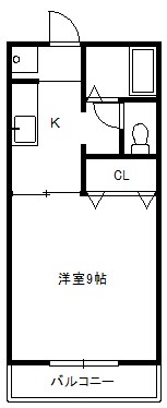 すとりーむ浜尻　Ｂ 間取り図