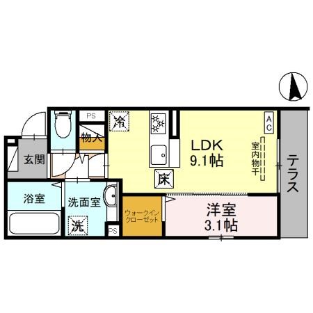 ミライフハウス栄町 間取り図