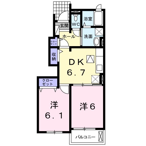 デ・プレＡ 間取り図