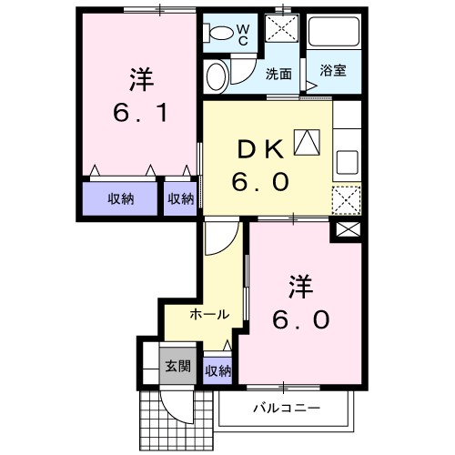 ヴァイオレットＢ 間取り図