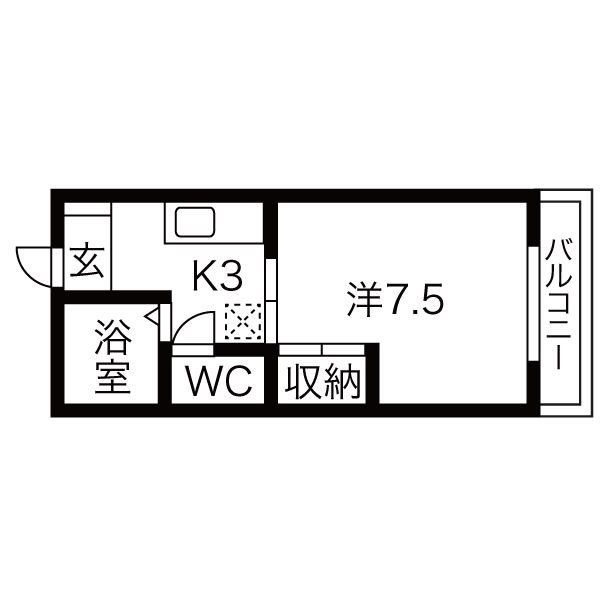 アルモニーしのだ１ 間取り図