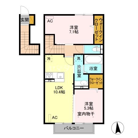 ニューエラ蒼海 間取り図