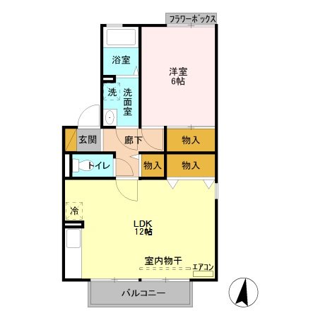 ミルホイールⅢ 間取り図