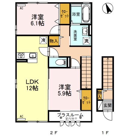 ルビーＢ 間取り図