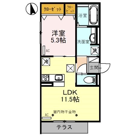 セッティエーム高崎B 間取り図