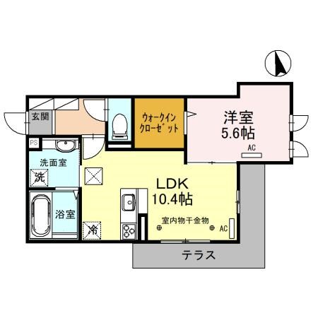 セッティエーム高崎B 間取り図