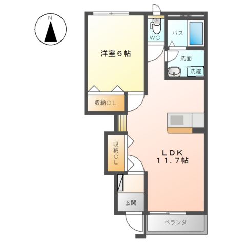 エスポア　スカイ 間取り図