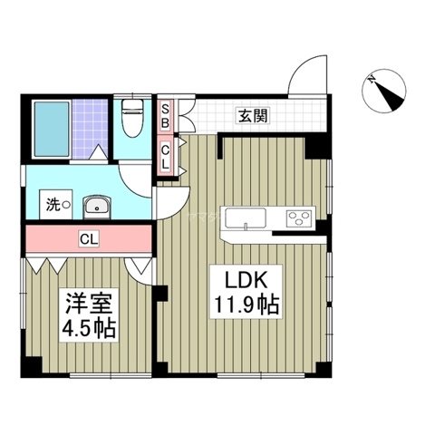 アビタシオン松葉 間取り図