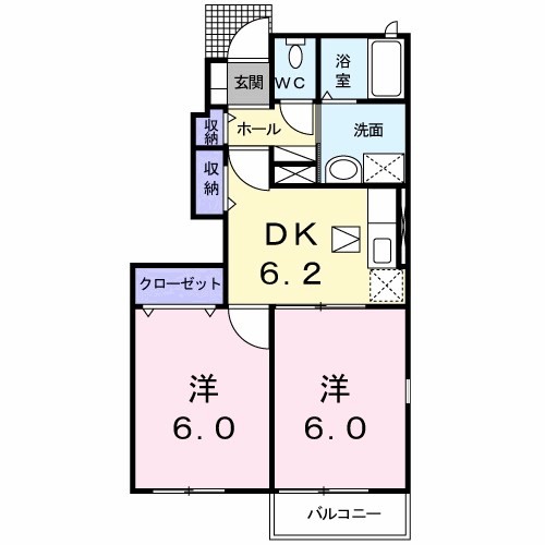 プラムフィ－ルドＢ 間取り図