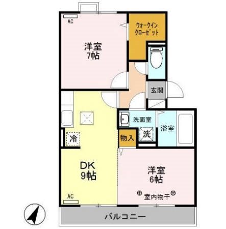 ヴィラ　フォレスタA 間取り図