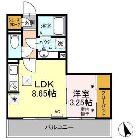 クロッシア三河町 間取り図