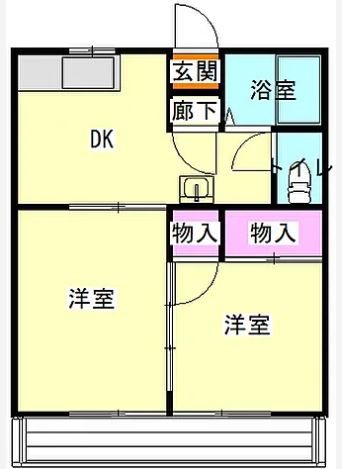 昭和コーポ前橋 間取り図