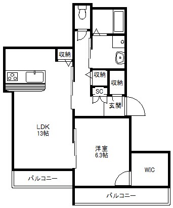 ヴィラ　グレイス 間取り図