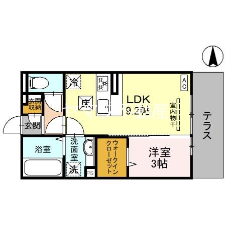 D-ROOM昭和町 間取り図