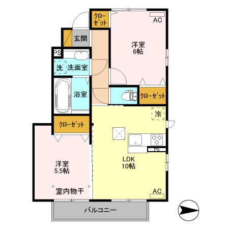 グランテラス高井 間取り図