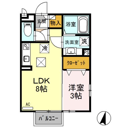 ローレル敷島 間取り図