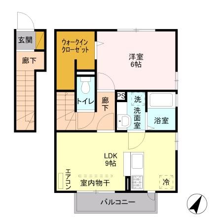 クレール荒牧 間取り図