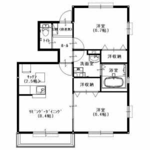 ディ・ヴェルデ新前橋２ 間取り図