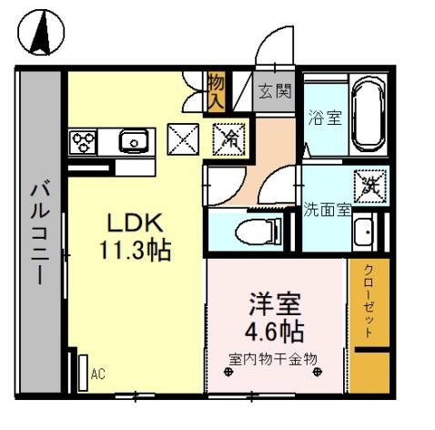 D-room羅漢町 間取り図